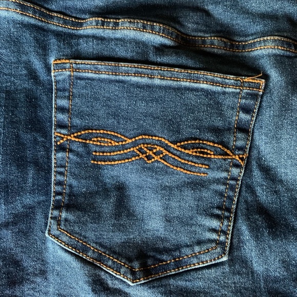 Frye & Co. womens denim mini skirt size 14 western beachy coastal cowgirl - Picture 7 of 14